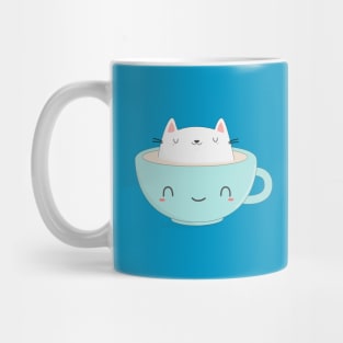 Kawaii Coffee Cat T-Shirt Mug